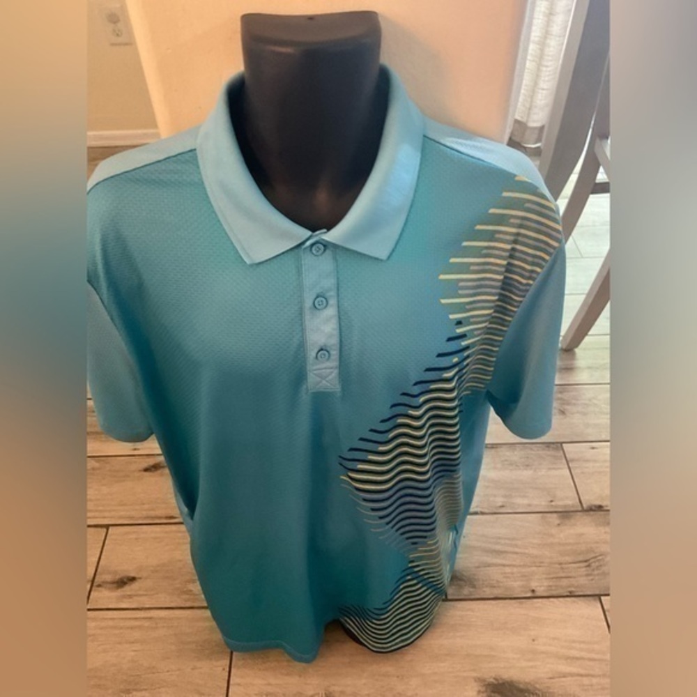 Men’s use size XL blue yellow Fila port Golf polo shirt